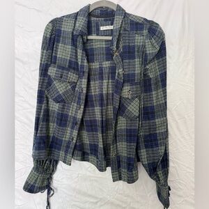 Free people cropped flannel